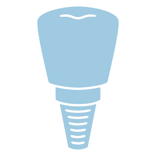 Dental implant for tooth replacement icon PNG Design