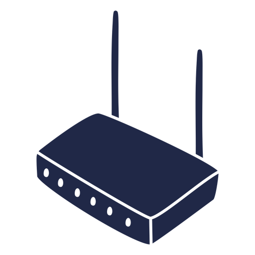 Black and white cutout of a router PNG Design