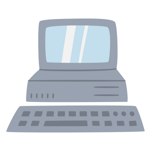 Flat design of a personal computer PNG Design