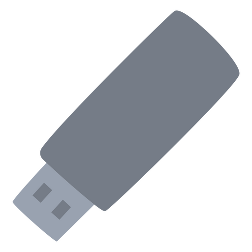 Diseño plano de un pendrive Diseño PNG