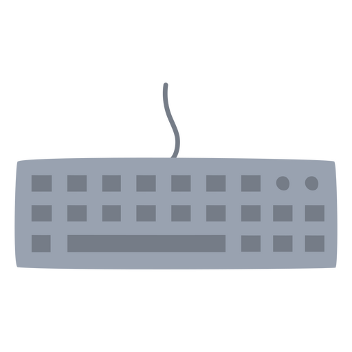 Diseño plano de un teclado de computadora Diseño PNG