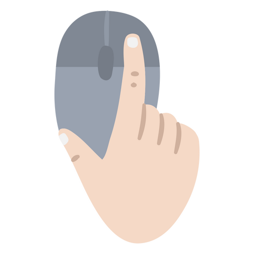 Diseño plano de un mouse de computadora Diseño PNG