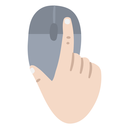 Flat design of a computer mouse PNG Design