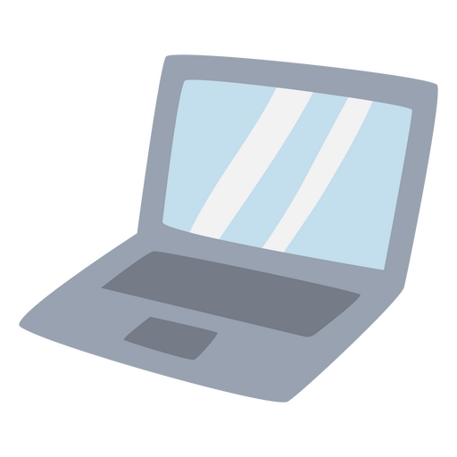 Flat design of a laptop PNG Design