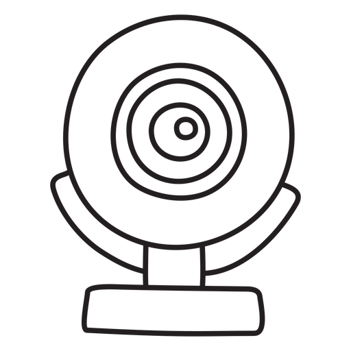 Strichdesign einer Webcam PNG-Design