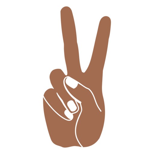 Gesturing hand silhouette PNG Design