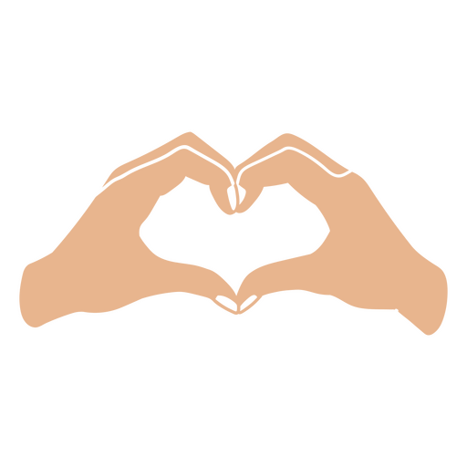 Love sign made with hand gesture PNG Design