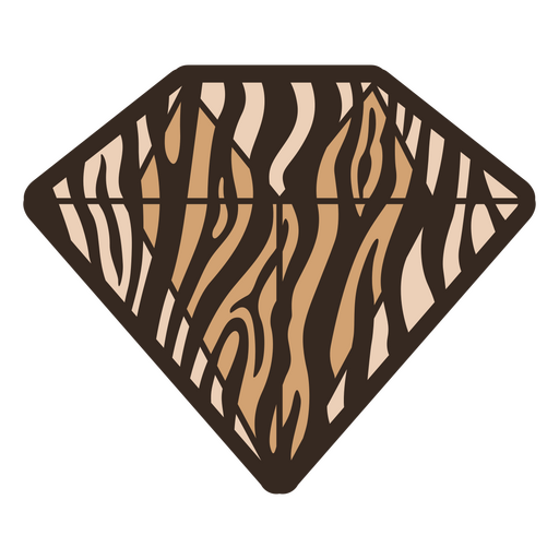 Fascinante piel con patrón de animales en forma de diamante. Diseño PNG