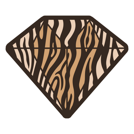 Pele hipnotizante com padrão animal em forma de diamante Desenho PNG