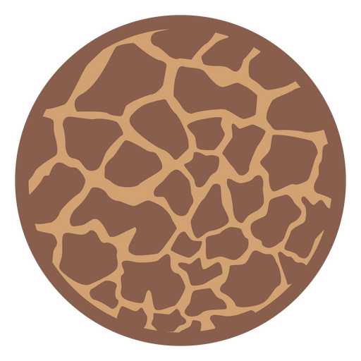 Animal print em moldura em forma de círculo Desenho PNG