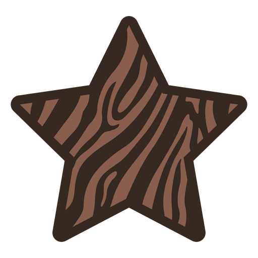 Auffällige Tierhäute mit Streifen in sternförmiger Einfassung PNG-Design