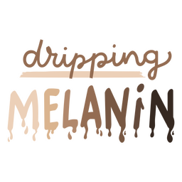 Goteo de melanina Diseño PNG