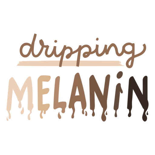 Dripping melanin PNG Design