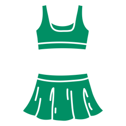 Doodle de recorte de uniforme feminino de tênis Desenho PNG