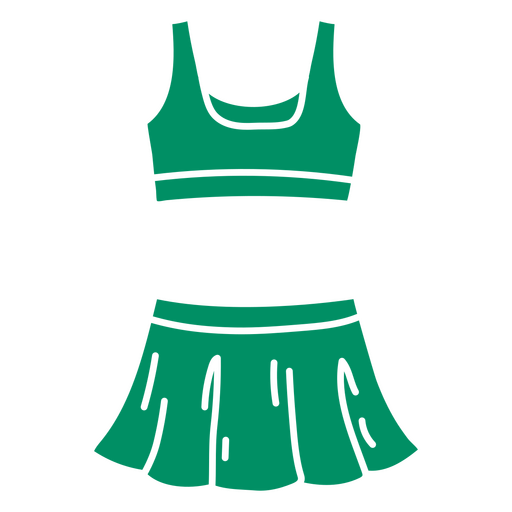 Doodle recortado de uniforme femenino de tenis Diseño PNG
