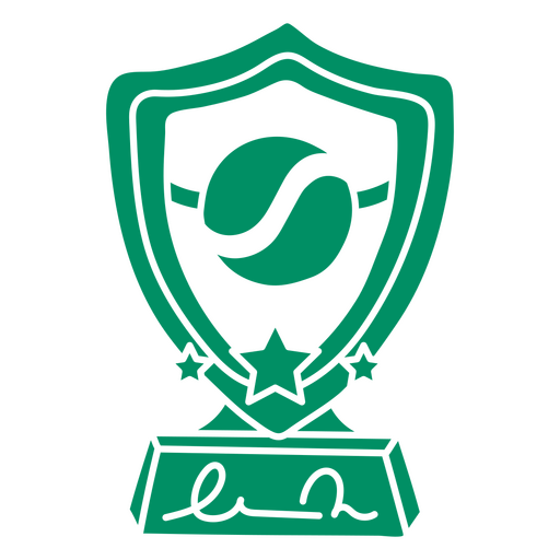 Doodle de recorte de troféu de tênis Desenho PNG