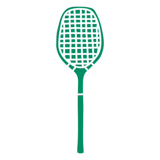 Doodle de recorte de raqueta de tenis Diseño PNG