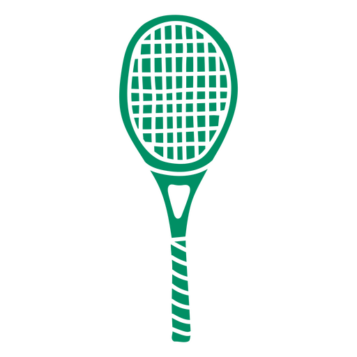 Racquet cut-out doodle PNG Design