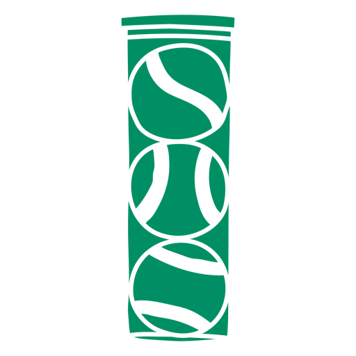 Tennis ball canister cut-out doodle PNG Design