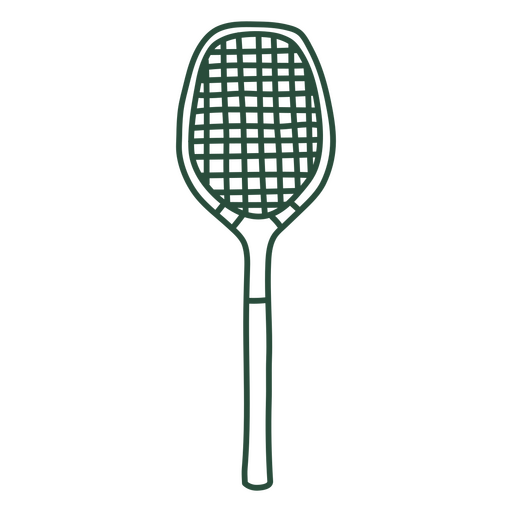 Tennis racquet stroke outline PNG Design