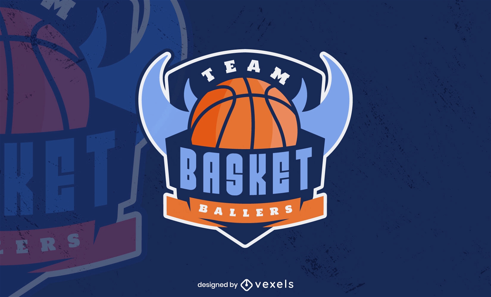 Diseño de logotipo de empresa de deporte de baloncesto