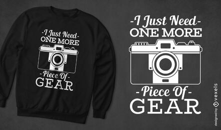 Camera gear funny photographer t-shirt design