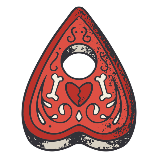 Heart-shaped ouija board PNG Design