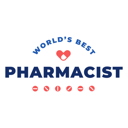 World's best pharmacist PNG Design