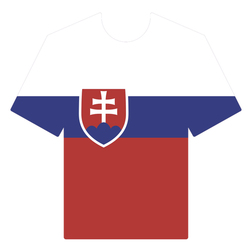 Fußballtrikot der Slowakei PNG-Design