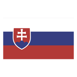 Bandera nacional de Eslovaquia Diseño PNG