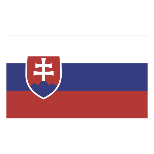 National flag of Slovakia PNG Design