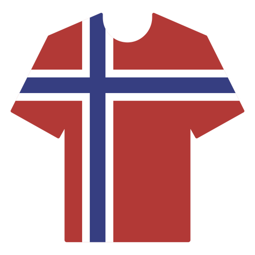 Fußballtrikot von Norwegen PNG-Design
