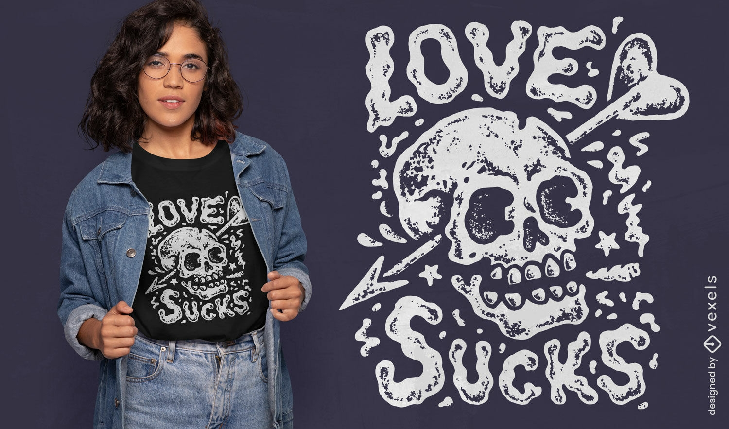 Skull anti valentines day t-shirt design