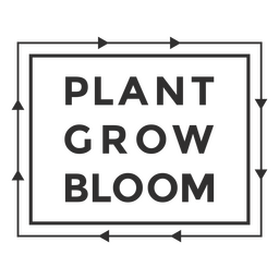 Letter Board Featuring The Message Plant Grow Bloom PNG & SVG Design ...