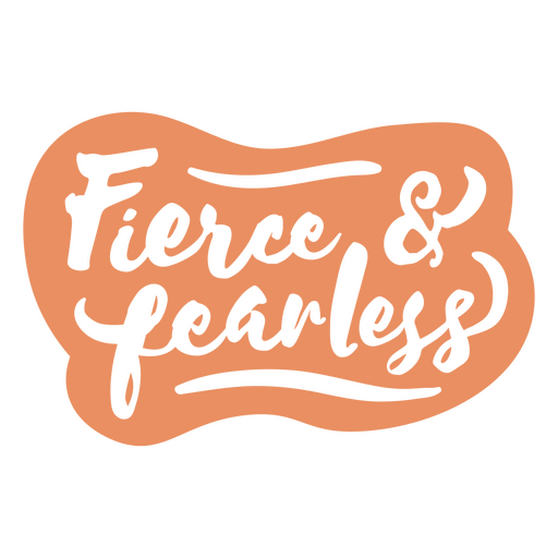 Fierce Word Lettering PNG & SVG Design For T-Shirts