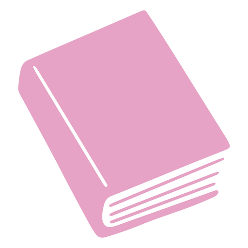 Book icon in pink color PNG Design