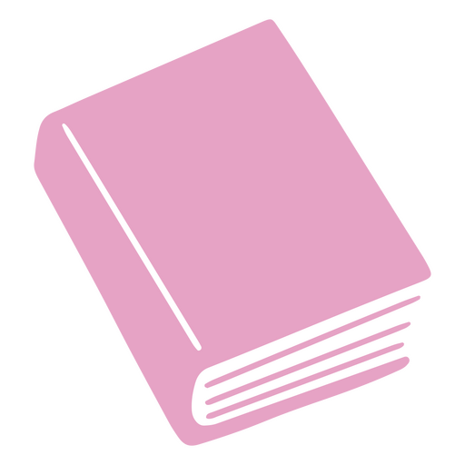 Ícone de livro na cor rosa Desenho PNG