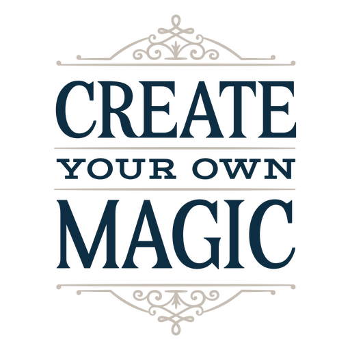 Crie seu próprio distintivo mágico Desenho PNG