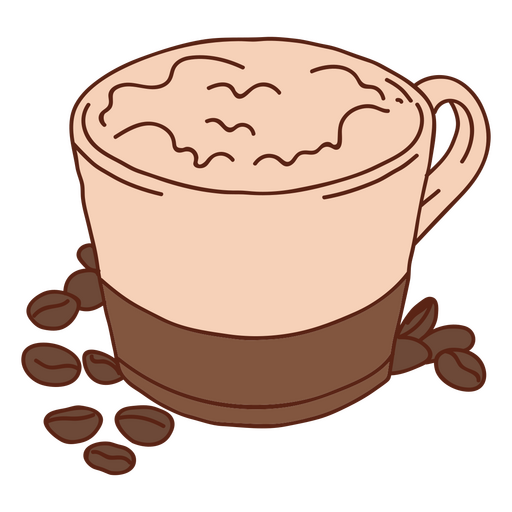 A cup of coffee design on transparent background PNG - Similar PNG