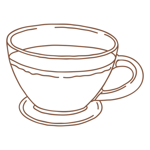 Curso de xícara de café americano Desenho PNG