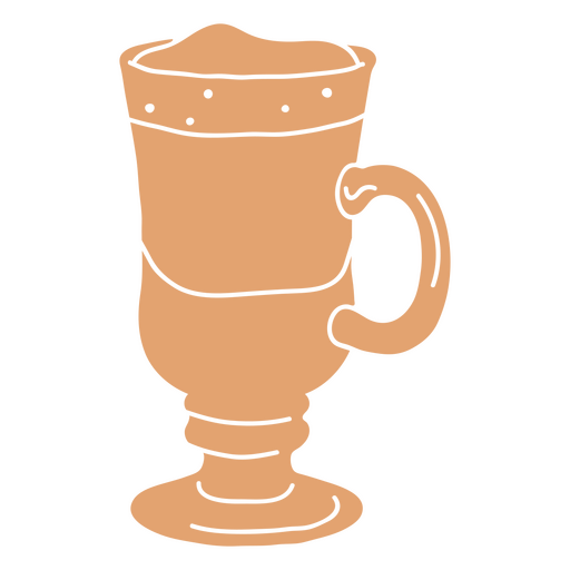 Illustration of a cup of coffee PNG Design