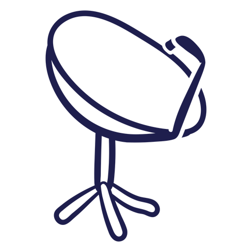 Ícone de antena parabólica Desenho PNG