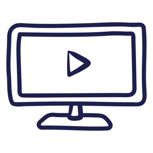 Video player icon PNG Design