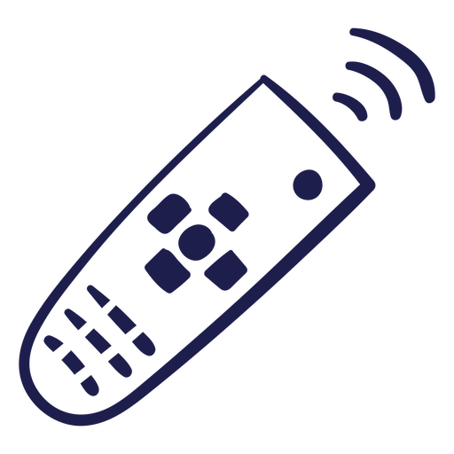 Tv remote control stroke icon PNG Design