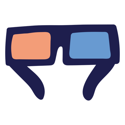 Par de gafas 3d Diseño PNG