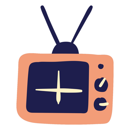 Icono de televisión de dibujos animados Diseño PNG
