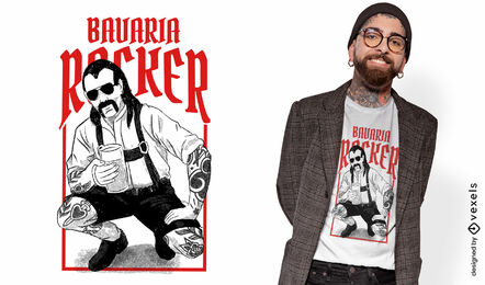 Bavaria rocker cool t-shirt design
