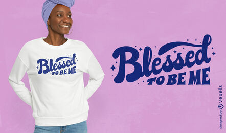 Design de t-shirt de citação de letras confiante