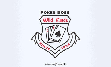 Spielkarten-Business-Logo-Design