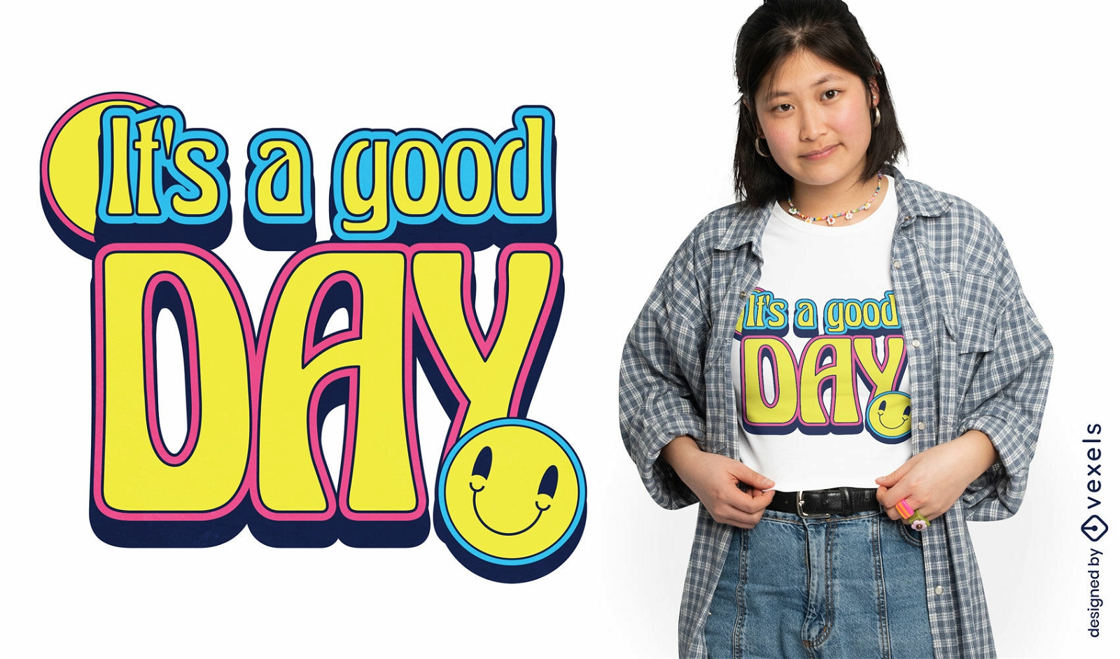 Good day happy quote t-shirt design